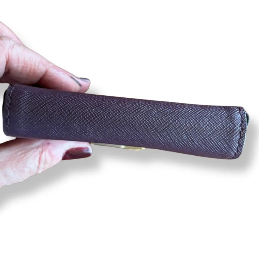 ♠️ Kate Spade Holly Laurel Way Card Wallet – Plum